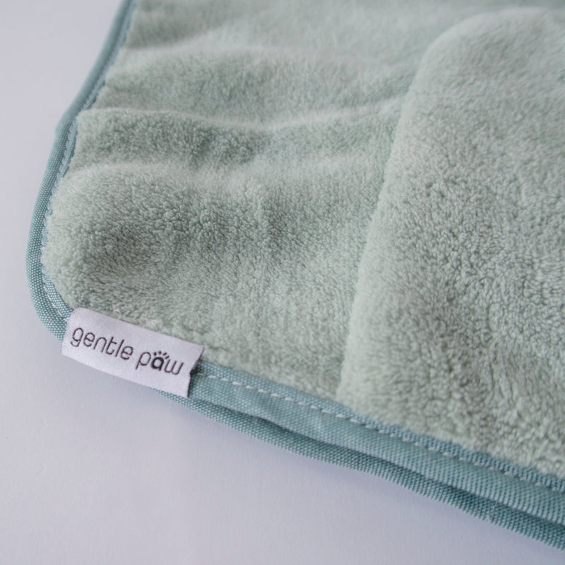 Green Coral Fleece Soft Dog Towel